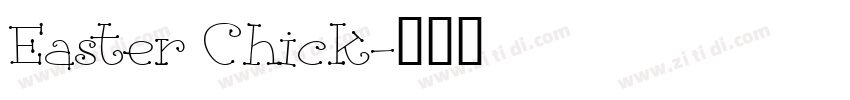 Easter Chick字体转换